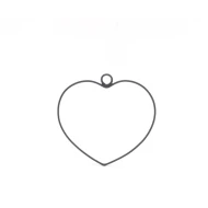 FRAME COEUR 10CM NOIR