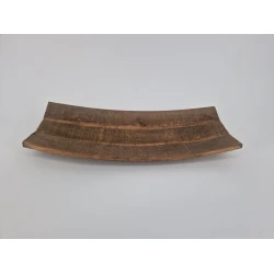 SCHAAL HOUT GEBOGEN BRUIN 43X19X7CM 