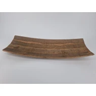 SCHAAL HOUT GEBOGEN BRUIN 63X25X9CM
