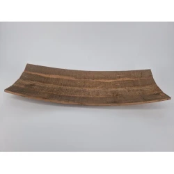 SCHAAL HOUT GEBOGEN BRUIN 63X25X9CM
