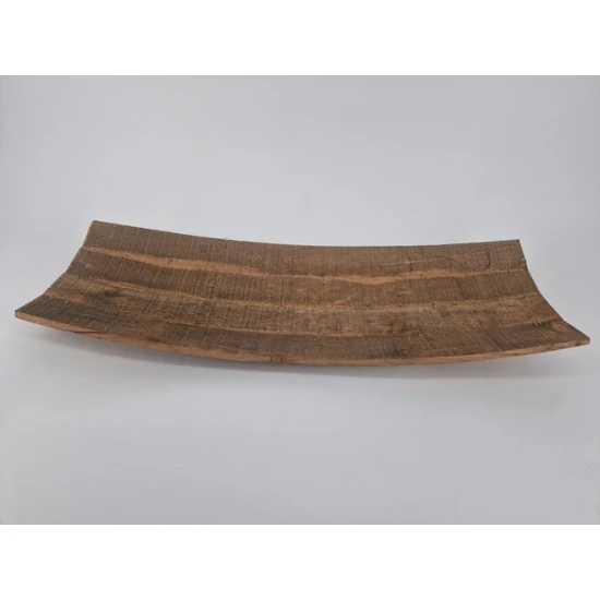 SCHAAL HOUT GEBOGEN BRUIN 63X25X9CM