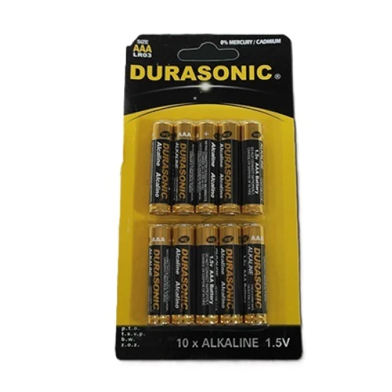 AAA ALCALINE BATTERIE  10PCS