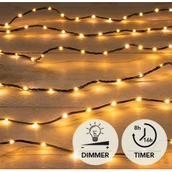 GUIRLANDE NOIR 1000L/30M LED CLASSIC  IP44 ON/6/18U/OFF/DIMMER
