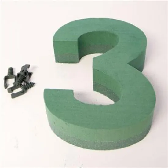 FOAM FRAME CIJFER 30CM '3' 1ST
