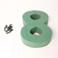 FOAM FRAME CIJFER 30CM '8' 1ST