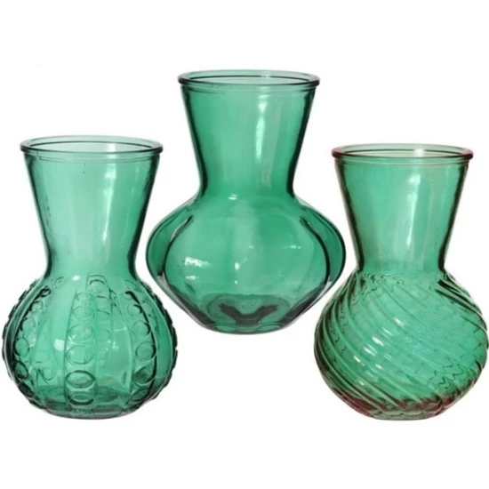 VASE KRISTAL D13 H18 SMARAGD 1PC