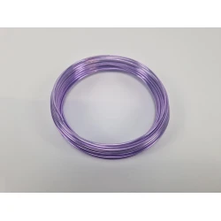 FIL ALUMINIUM 2.0MM LILA PASTEL 100GR +/-12M