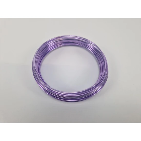 FIL ALUMINIUM 2.0MM LILA PASTEL 100GR +/-12M