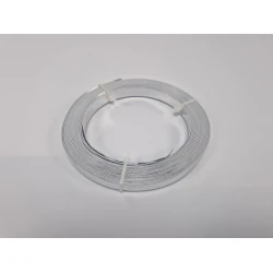 ALUMINIUMDRAAD FLAT 10MMX5MX1MM ZILVER