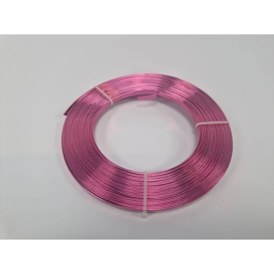 FIL ALUMINIUM FLAT 5MMX10MX1MM STRONG PINK