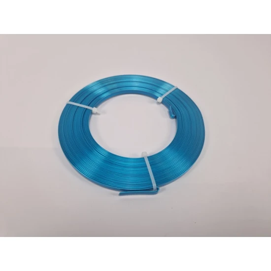 FIL ALUMINIUM FLAT 5MMX10MX1MM TURQUOISE