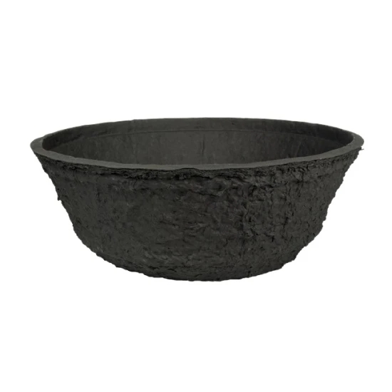 BLACK BIOLIT PLANTING BOWL 30X10.5CM