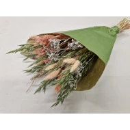 BOEKET KRAFT LUXE SOFT PINK/GREEN