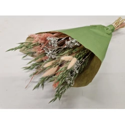 BOEKET KRAFT LUXE SOFT PINK/GREEN