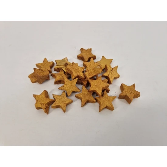 COCONUT STARS 3CM GOLD 100PCS