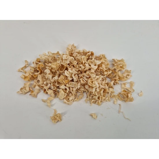 CURLY PODS GEBLEEKT +/- 250GR