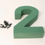 FOAM FRAME CHIFFRE 30CM "2" 1PC