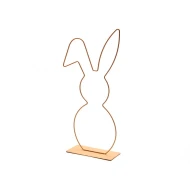FRAME BUNNY ON BASE 50CM APRICOT