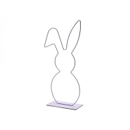 FRAME BUNNY ON BASE 50CM LAVENDER