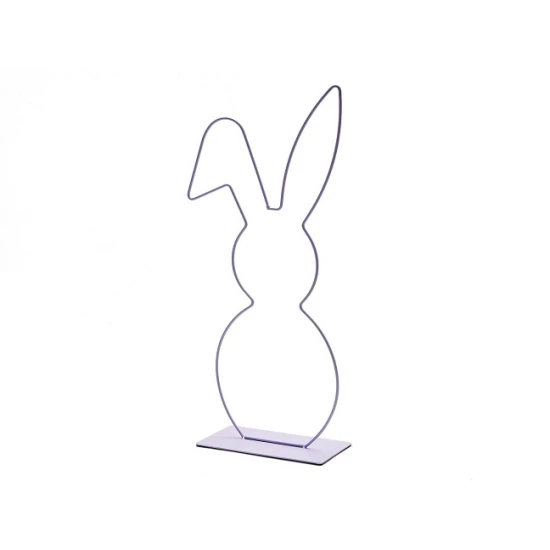 FRAME BUNNY ON BASE 50CM LAVENDER
