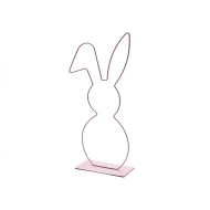 FRAME BUNNY OP VOET 50CM ROZE