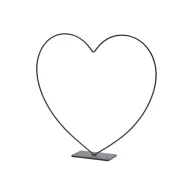 FRAME COEUR SUR SOCLE 30CM NOIR