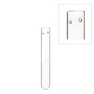 GLAZEN BUISJE (BLOEMFLESJE/PIPET) 1.5X15CM MET GAATJES 12ST