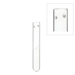 GLAZEN BUISJE (BLOEMFLESJE/PIPET) 1.5X15CM MET GAATJES 12ST