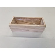 COUPE EN BOIS WHITE WASH 19X8X6CM