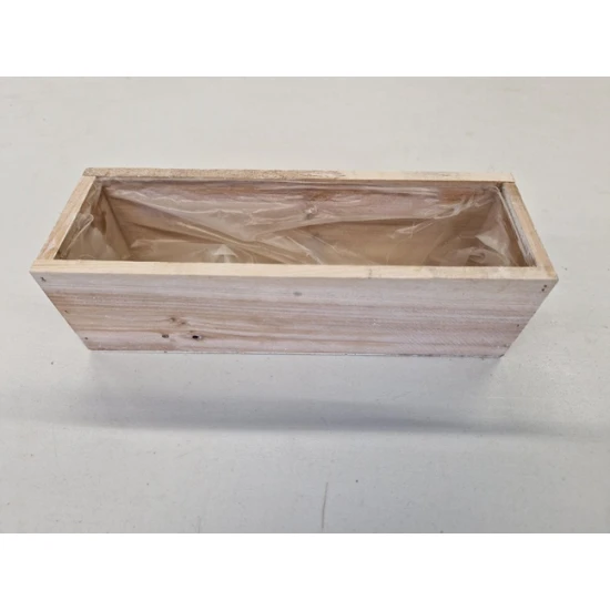 COUPE EN BOIS WHITE WASH 24X8X7CM