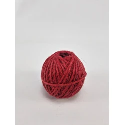JUTE BINDKOORD 2DR +/-100GR ROOD