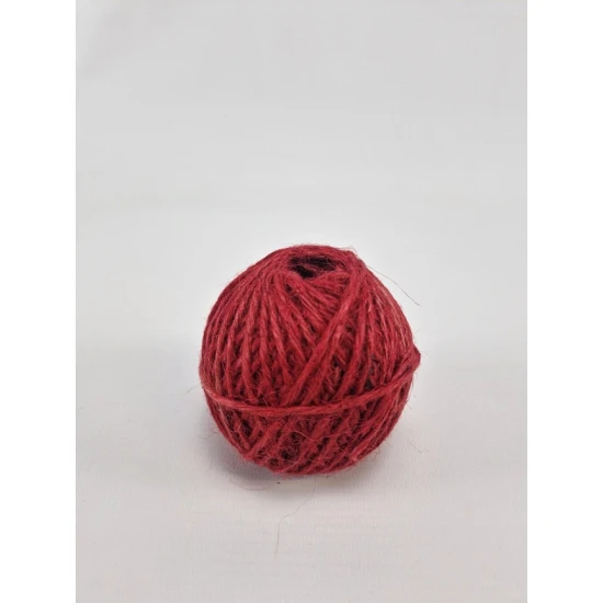 JUTE BINDKOORD 2DR +/-100GR ROOD