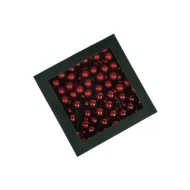 KERSTBOLLEN 20MM DARK RED COMBI 144ST