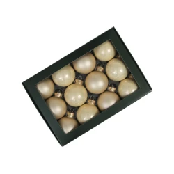 KERSTBOLLEN 57MM CHAMPAGNE COMBI 12ST