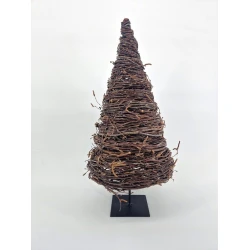 KERSTBOOM BERK OP VOET BERK 40/50CM NATUREL 