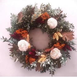 WREATH 30CM MIXED DRIED FLOWERS MIXED      