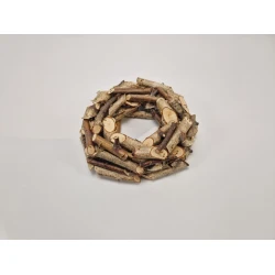 WREATH BIRCH BRANCHES THICK 20CM LIGHT