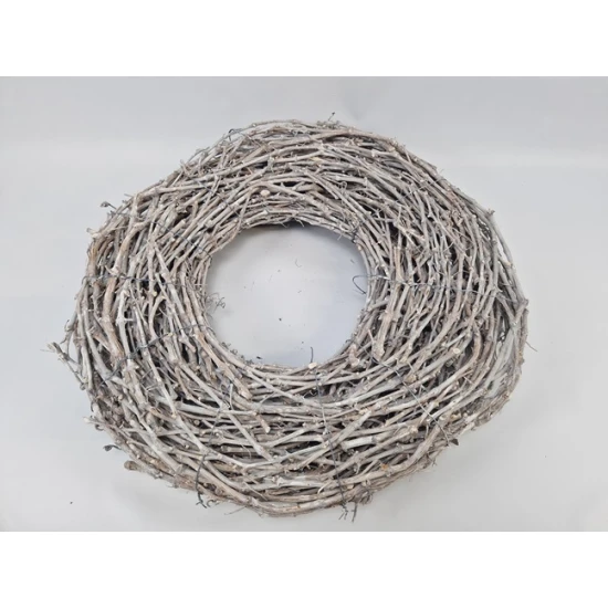 WREATH GRAPEWOOD WHITE WASH 75CM