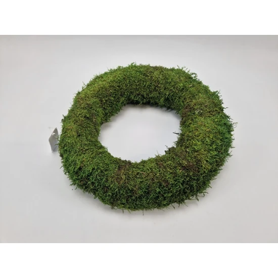 WREATH PRESERVED GREEN MOSS 40CM