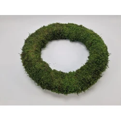 COURONNE MOUSSE VERT STABILISEE 50CM