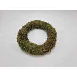 WREATH GREEN MOSS NATURAL 30CM