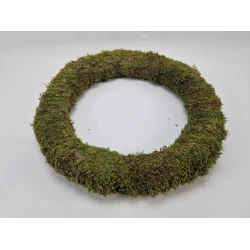 WREATH GREEN MOSS NATURAL 50CM