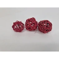 LATA BALL (BRANCH BALL) 6CM BORDEAUX 25PCS