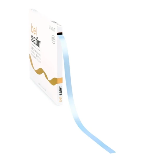 RIBBON BEL SATIN 100MX10MM ICE BLUE