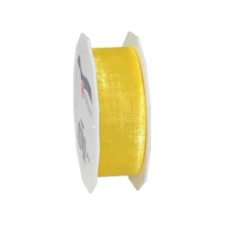RUBAN SHEER 25MM 25M JAUNE