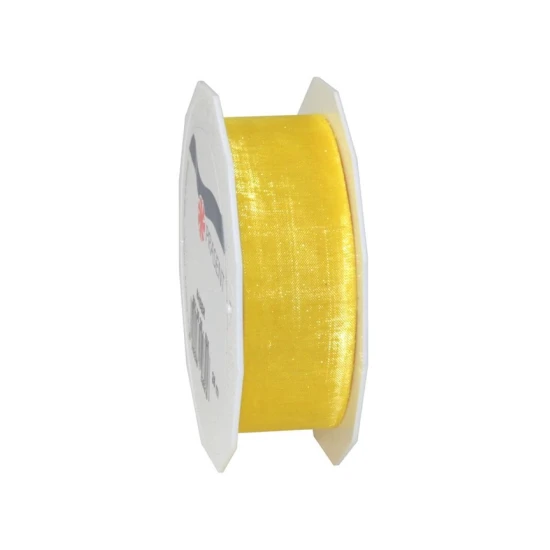 RUBAN SHEER 25MM 25M JAUNE