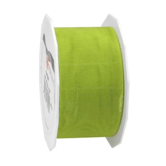 RUBAN SHEER 40MM 25M VERT CLAIR