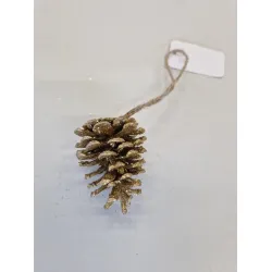 AUSTRIACA HANGER LOOP (PINUS NIGRA) GOLD WITH GOLDGLITTER