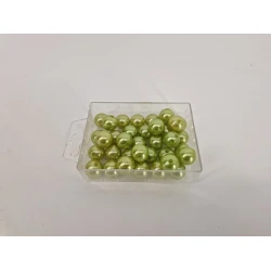 PARELS 14MM APPELGROEN