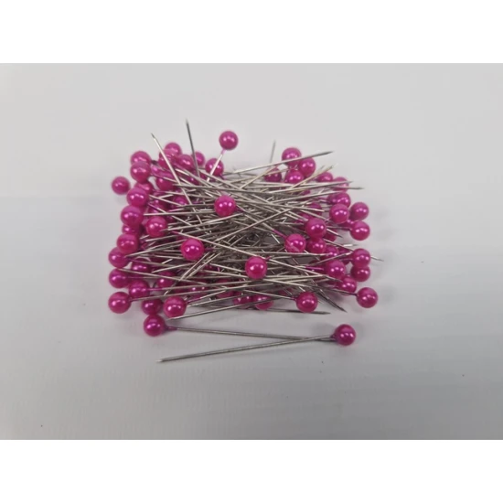 EPINGLES A TETE DE PERLE D6XL55 STRONG PINK 100PCS